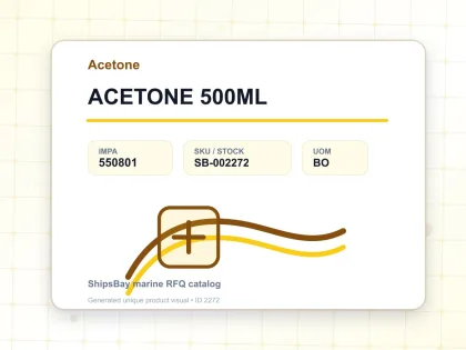 ACETONE 500ML - Acetone - IMPA 550801 - UOM BO