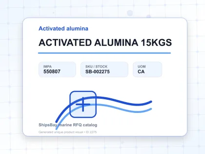 ACTIVATED ALUMINA 15KGS - Activated alumina - IMPA 550807 - UOM CA