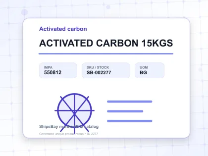 ACTIVATED CARBON 15KGS - Activated carbon - IMPA 550812 - UOM BG