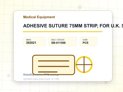 ADHESIVE SUTURE 75MM STRIP, FOR U.K. SHIPS - Medical Equipment - IMPA 392021 - UOM PCE