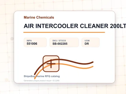 AIR INTERCOOLER CLEANER 200LTR - Marine Chemicals - IMPA 551006 - UOM DR