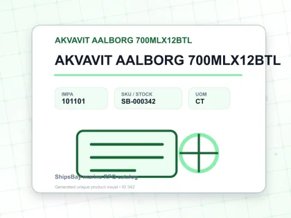 AKVAVIT AALBORG 700MLX12BTL - AKVAVIT AALBORG 700MLX12BTL - IMPA 101101 - UOM CT