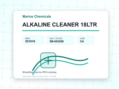 ALKALINE CLEANER 18LTR - Marine Chemicals - IMPA 551016 - UOM CA