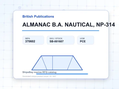 ALMANAC B.A. NAUTICAL, NP-314 - British Publications - IMPA 370602 - UOM PCE