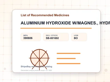 ALUMINIUM HYDROXIDE W/MAGNES., HYDROXIDE 1GRM TABLET 100'S - List of Recommended Medicines - IMPA 390606 - UOM BO