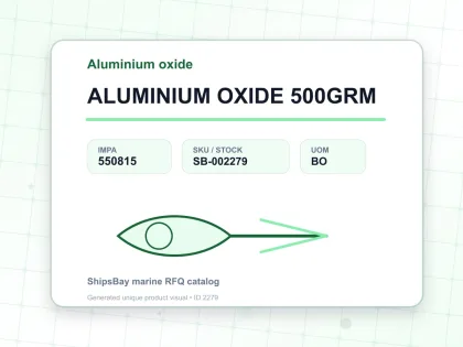 ALUMINIUM OXIDE 500GRM - Aluminium oxide - IMPA 550815 - UOM BO