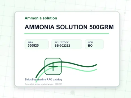 AMMONIA SOLUTION 500GRM - Ammonia solution - IMPA 550825 - UOM BO