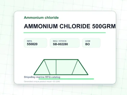 AMMONIUM CHLORIDE 500GRM - Ammonium chloride - IMPA 550820 - UOM BO