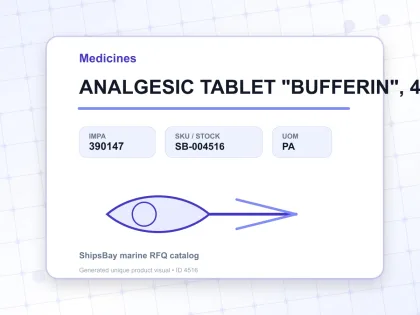 ANALGESIC TABLET "BUFFERIN", 40TAB - Medicines - IMPA 390147 - UOM PA
