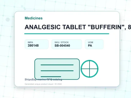 ANALGESIC TABLET "BUFFERIN", 80TAB - Medicines - IMPA 390148 - UOM PA