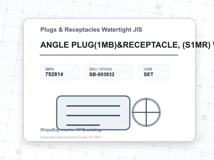 ANGLE PLUG(1MB)&RECEPTACLE, (S1MR) WATERTIGHT 3PIN - Plugs & Receptacles Watertight JIS - IMPA 792814 - UOM SET