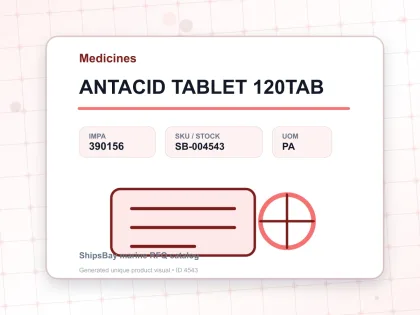 ANTACID TABLET 120TAB - Medicines - IMPA 390156 - UOM PA