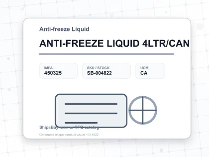 ANTI-FREEZE LIQUID 4LTR/CAN - Anti-freeze Liquid - IMPA 450325 - UOM CA