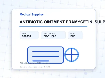 ANTIBIOTIC OINTMENT FRAMYCETIN, SULPHATE 0.5% FOR U.K. SHIPS - Medical Supplies - IMPA 390856 - UOM PCE
