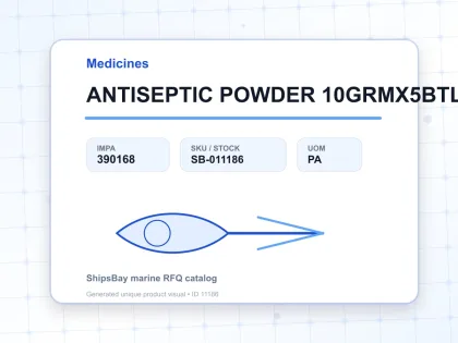 ANTISEPTIC POWDER 10GRMX5BTL - Medicines - IMPA 390168 - UOM PA