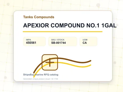APEXIOR COMPOUND NO.1 1GAL - Tanks Compounds - IMPA 450561 - UOM CA