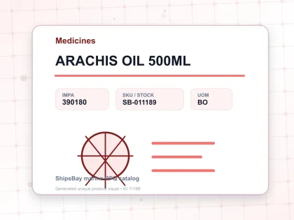 ARACHIS OIL 500ML - Medicines - IMPA 390180 - UOM BO