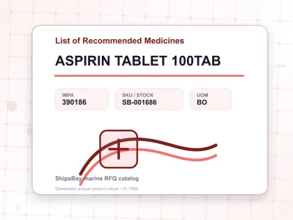 ASPIRIN TABLET 100TAB - List of Recommended Medicines - IMPA 390186 - UOM BO