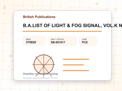 B.A.LIST OF LIGHT & FOG SIGNAL, VOL.K NP-83 - British Publications - IMPA 370620 - UOM PCE