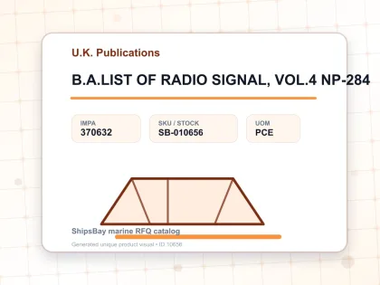 B.A.LIST OF RADIO SIGNAL, VOL.4 NP-284 - U.K. Publications - IMPA 370632 - UOM PCE