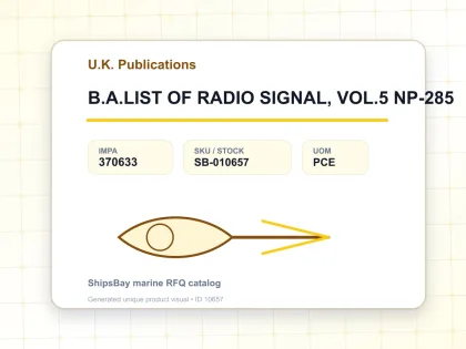 B.A.LIST OF RADIO SIGNAL, VOL.5 NP-285 - U.K. Publications - IMPA 370633 - UOM PCE