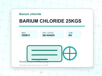 BARIUM CHLORIDE 25KGS - Barium chloride - IMPA 550831 - UOM BG