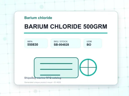 BARIUM CHLORIDE 500GRM - Barium chloride - IMPA 550830 - UOM BO