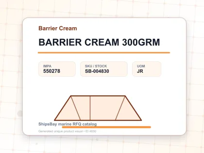 BARRIER CREAM 300GRM - Barrier Cream - IMPA 550278 - UOM JR