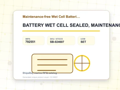 BATTERY WET CELL SEALED, MAINTENANCE-FREE 12V 28AMP - Maintenance-free Wet Cell Batteries - IMPA 792551 - UOM SET