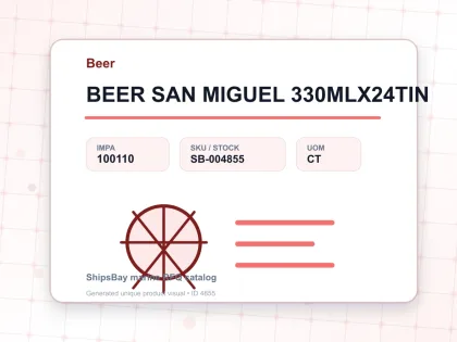 BEER SAN MIGUEL 330MLX24TIN - Beer - IMPA 100110 - UOM CT