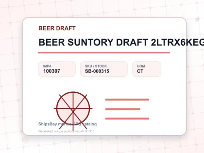 BEER SUNTORY DRAFT 2LTRX6KEG - BEER DRAFT - IMPA 100307 - UOM CT