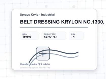 BELT DRESSING KRYLON NO.1330, 13 OZ - Sprays Krylon Industrial - IMPA 450603 - UOM TN
