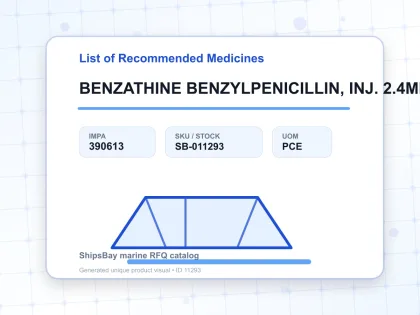 BENZATHINE BENZYLPENICILLIN, INJ. 2.4MILLION UNIT/5ML VIAL - List of Recommended Medicines - IMPA 390613 - UOM PCE