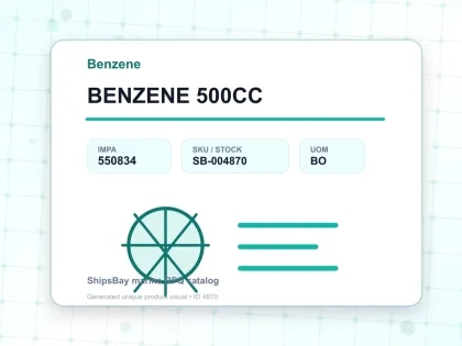 BENZENE 500CC - Benzene - IMPA 550834 - UOM BO