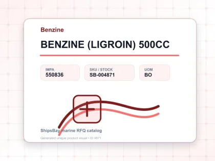 BENZINE (LIGROIN) 500CC - Benzine - IMPA 550836 - UOM BO