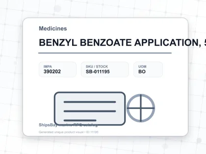 BENZYL BENZOATE APPLICATION, 500ML - Medicines - IMPA 390202 - UOM BO