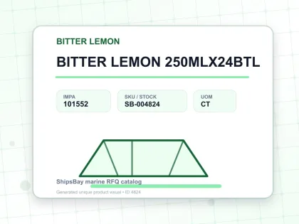 BITTER LEMON 250MLX24BTL - BITTER LEMON - IMPA 101552 - UOM CT