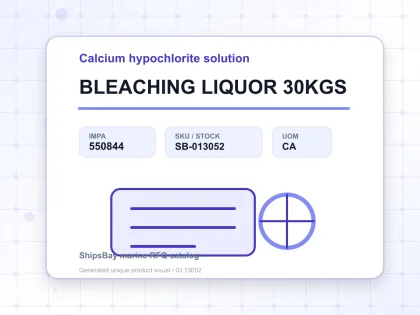 BLEACHING LIQUOR 30KGS - Calcium hypochlorite solution - IMPA 550844 - UOM CA