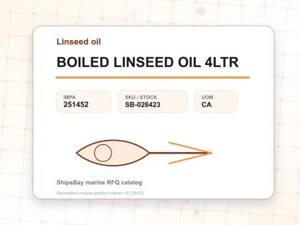 BOILED LINSEED OIL 4LTR - Linseed oil - IMPA 251452 - UOM CA