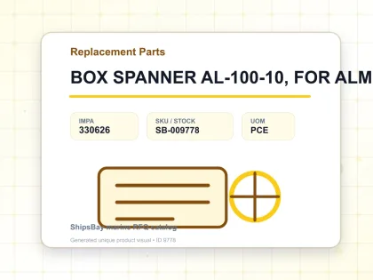 BOX SPANNER AL-100-10, FOR ALM-100P - Replacement Parts - IMPA 330626 - UOM PCE