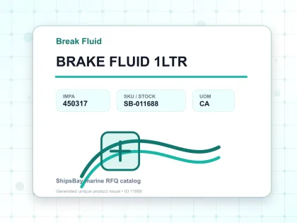 BRAKE FLUID 1LTR - Break Fluid - IMPA 450317 - UOM CA