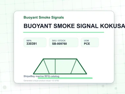 BUOYANT SMOKE SIGNAL KOKUSAI, KB-8 - Buoyant Smoke Signals - IMPA 330391 - UOM PCE