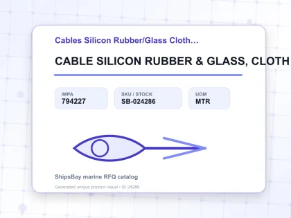 CABLE SILICON RUBBER & GLASS, CLOTH SHEATHED 2MM2 - Cables Silicon Rubber/Glass Cloth Sheathed - IMPA 794227 - UOM MTR