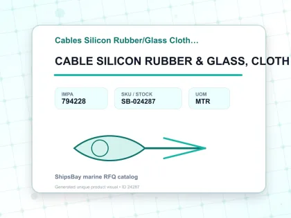 CABLE SILICON RUBBER & GLASS, CLOTH SHEATHED 3.5MM2 - Cables Silicon Rubber/Glass Cloth Sheathed - IMPA 794228 - UOM MTR