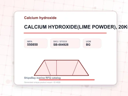CALCIUM HYDROXIDE(LIME POWDER), 20KGS - Calcium hydroxide - IMPA 550850 - UOM BG