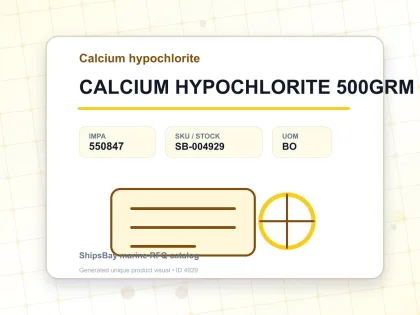 CALCIUM HYPOCHLORITE 500GRM - Calcium hypochlorite - IMPA 550847 - UOM BO