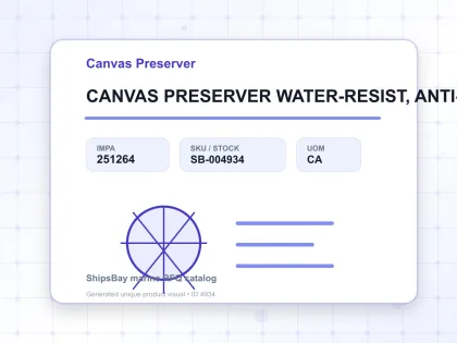 CANVAS PRESERVER WATER-RESIST, ANTI-CORROSIVE RED-BROWN 5KG - Canvas Preserver - IMPA 251264 - UOM CA