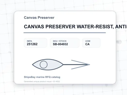 CANVAS PRESERVER WATER-RESIST, ANTI-CORROSIVE WHITE 5KG - Canvas Preserver - IMPA 251262 - UOM CA