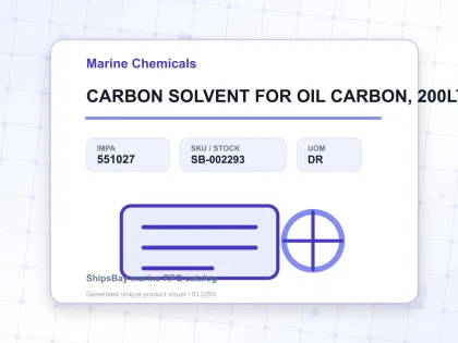 CARBON SOLVENT FOR OIL CARBON, 200LTR - Marine Chemicals - IMPA 551027 - UOM DR