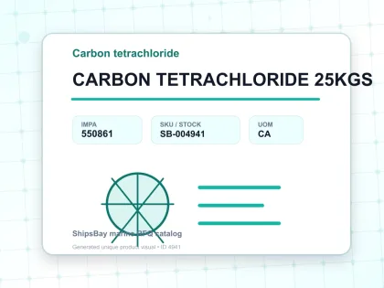CARBON TETRACHLORIDE 25KGS - Carbon tetrachloride - IMPA 550861 - UOM CA